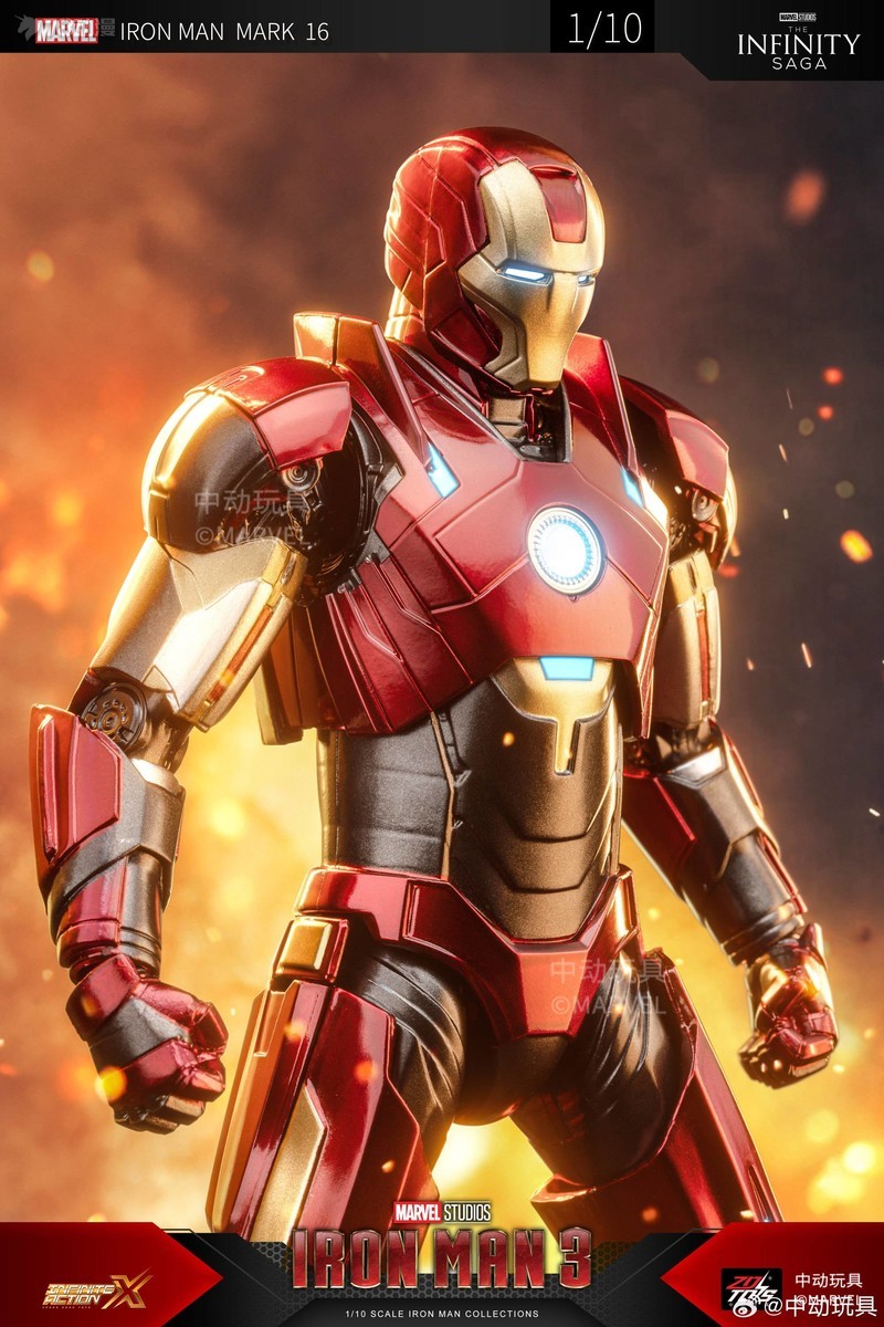 ZDToys Iron Man Mark 16 MK16 Scale 1 10 M H nh Cao C p ZDToys Iron Man Mark 16 MK16 Scale 1 10 M H nh Cao C p